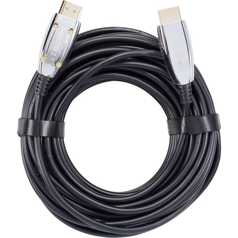 Кабель активный оптический HDMI 19M/M,ver. 2.1, 15m Telecom (TCG2120-15M) - фото 2