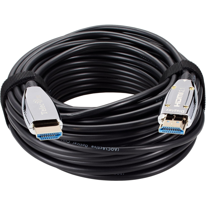 Кабель активный оптический HDMI 19M/M,ver. 2.1, 15m Telecom (TCG2120-15M) - фото 3