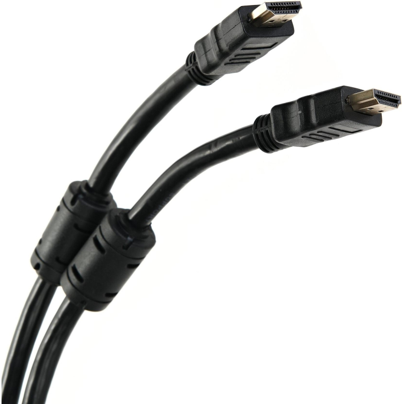 Кабель HDMI-19M-HDMI-19M ver 2.0+3D/Ethern,2 ф-ра 10m Telecom (TCG200F-10M) - фото 1