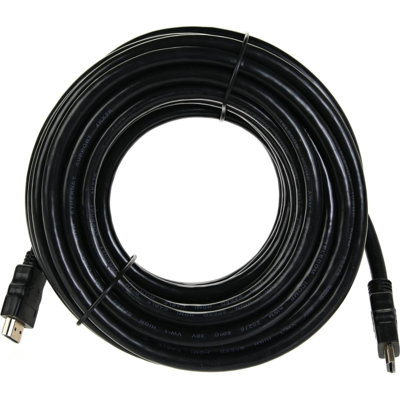 Кабель HDMI-19M-HDMI-19M ver 2.0+3D/Ethern,2 ф-ра 10m Telecom (TCG200F-10M) - фото 2
