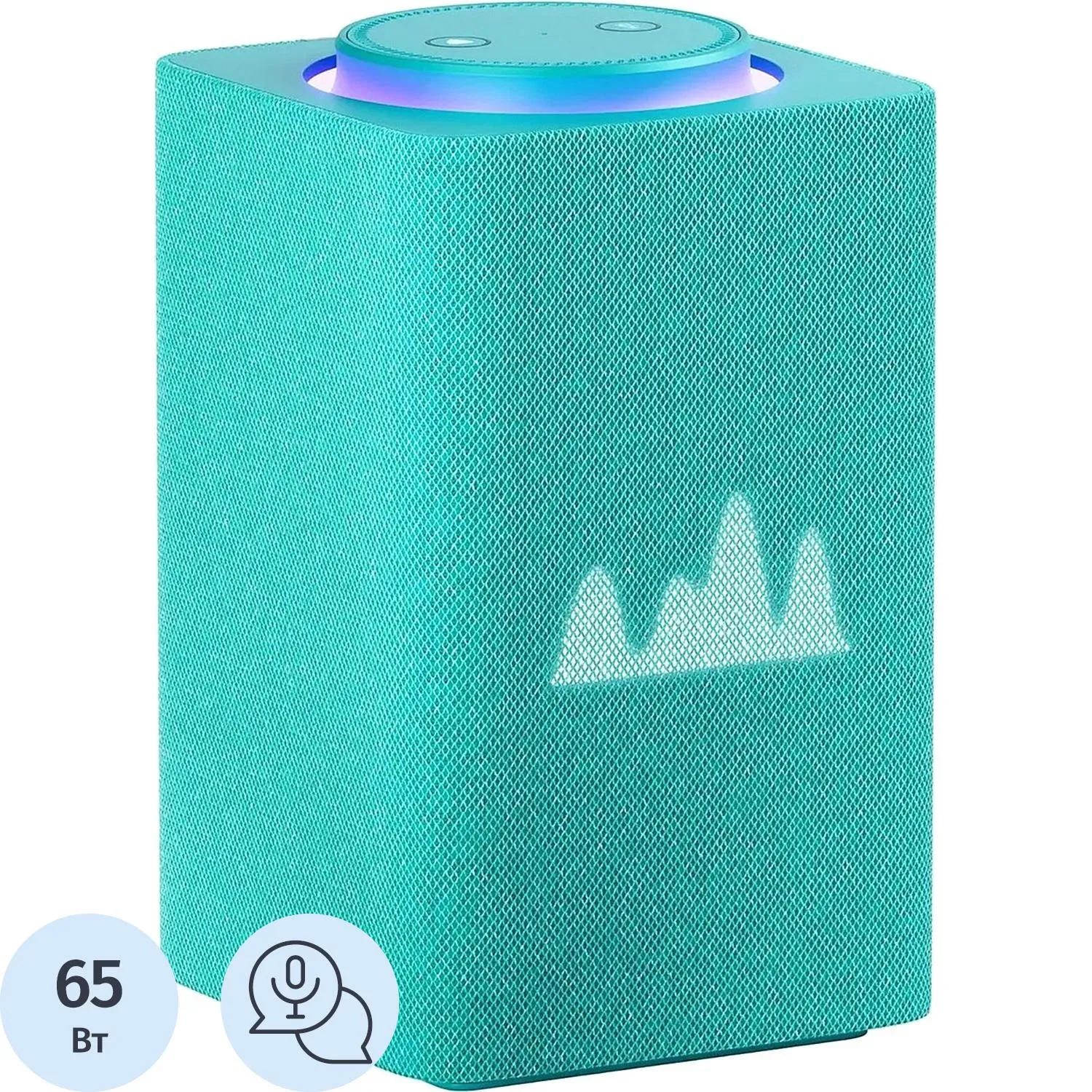 Умная колонка Яндекс Станция Макс Zigbee, бирюзов/turquoise (YNDX-00053TRQ) - фото 1