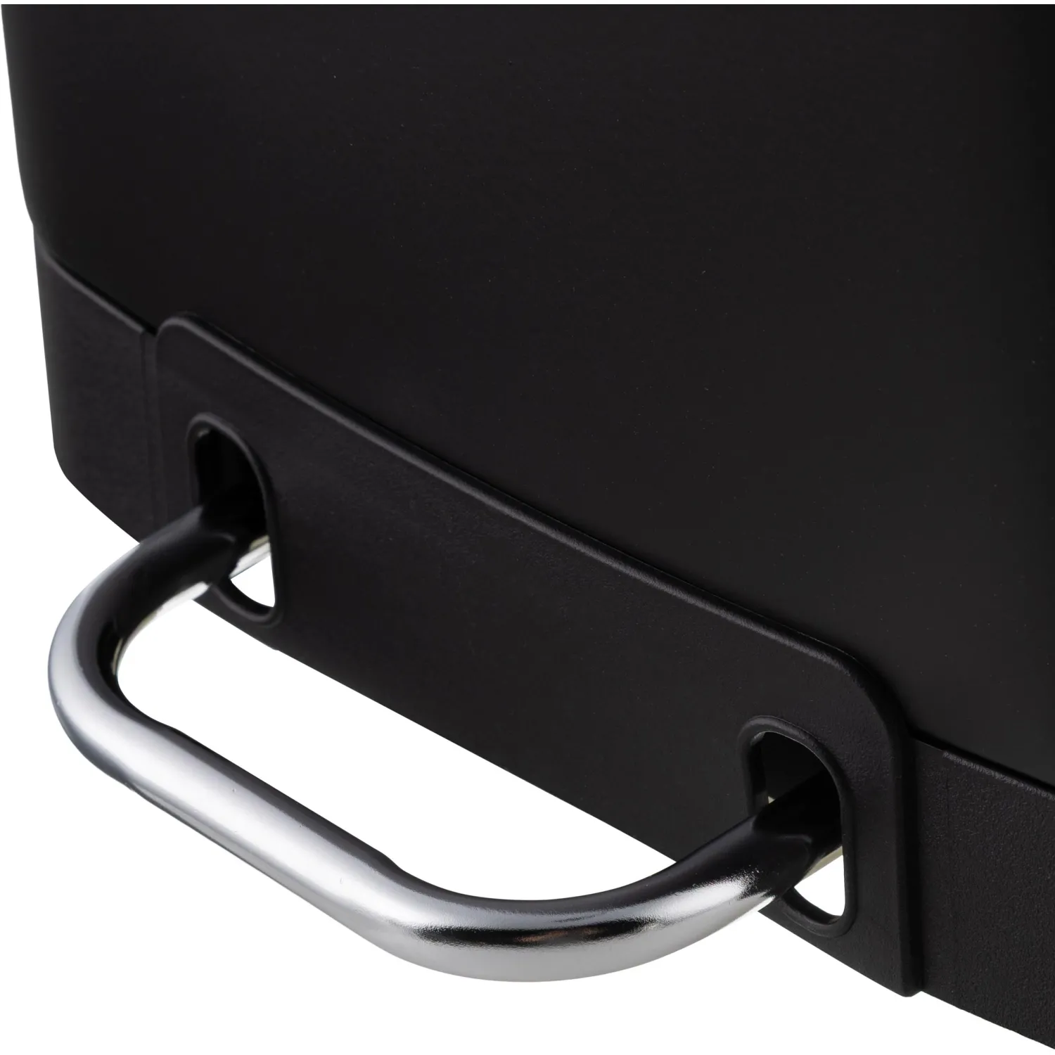 Ведро мусорное с педалью и доводчиком Luscan 6л, черное,прямоуг,металл - фото 6