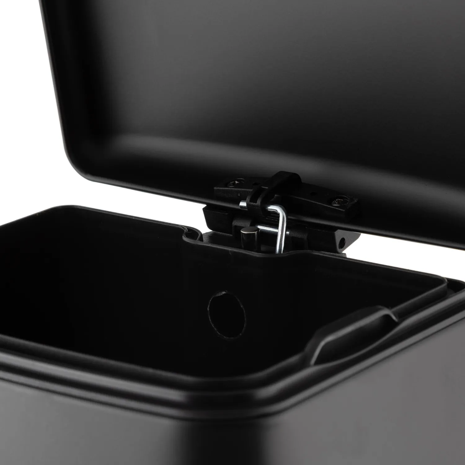 Ведро мусорное с педалью и доводчиком Luscan 6л, черное,прямоуг,металл - фото 7