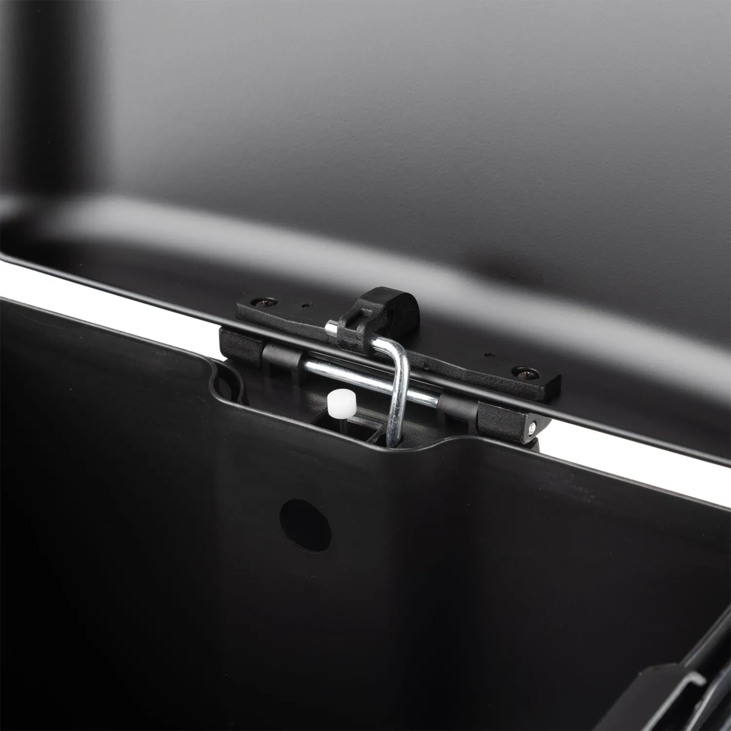 Ведро мусорное с педалью и доводчиком Luscan 30л,черное,прямоуг,металл - фото 5