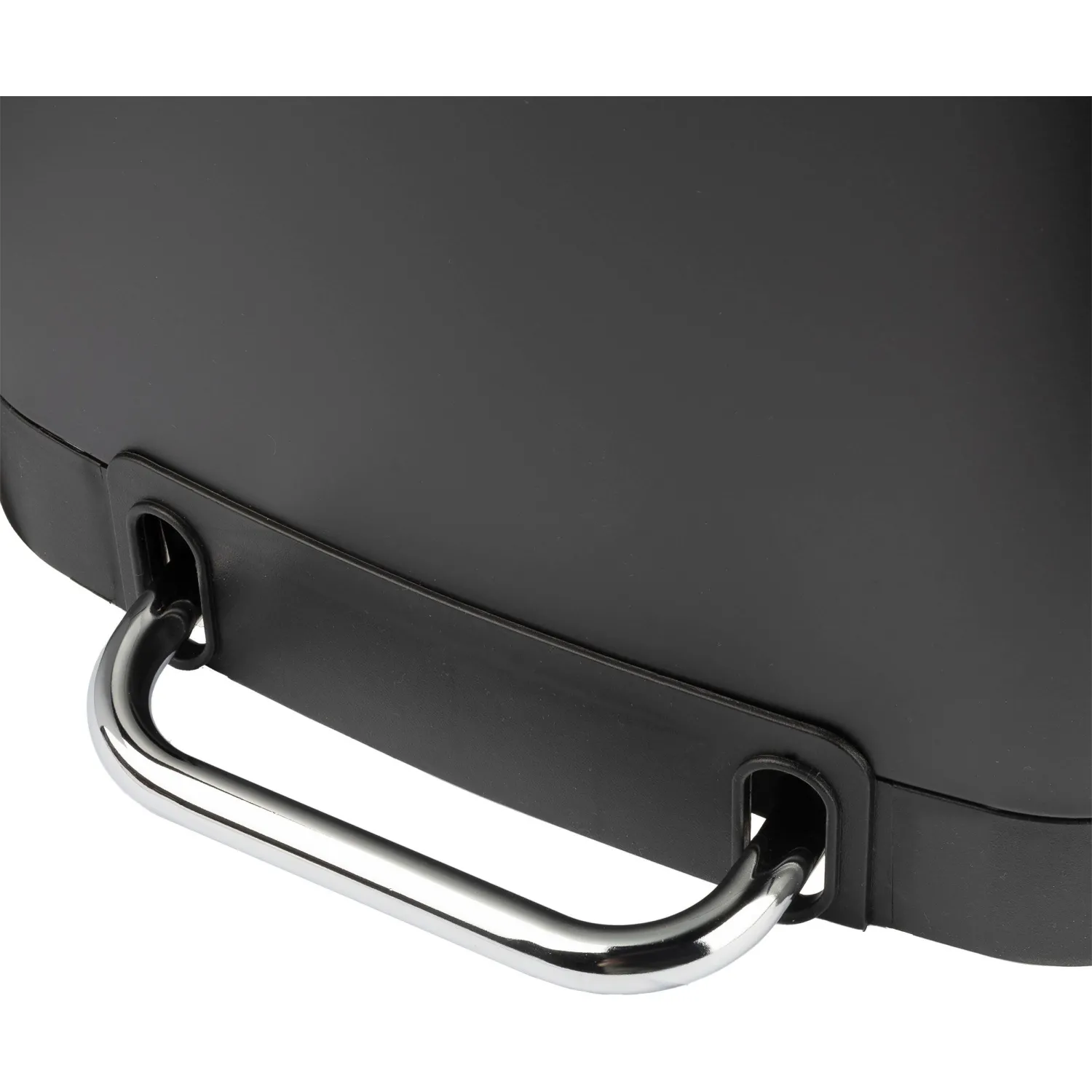 Ведро мусорное с педалью и доводчиком Luscan 30л,черное,прямоуг,металл - фото 6