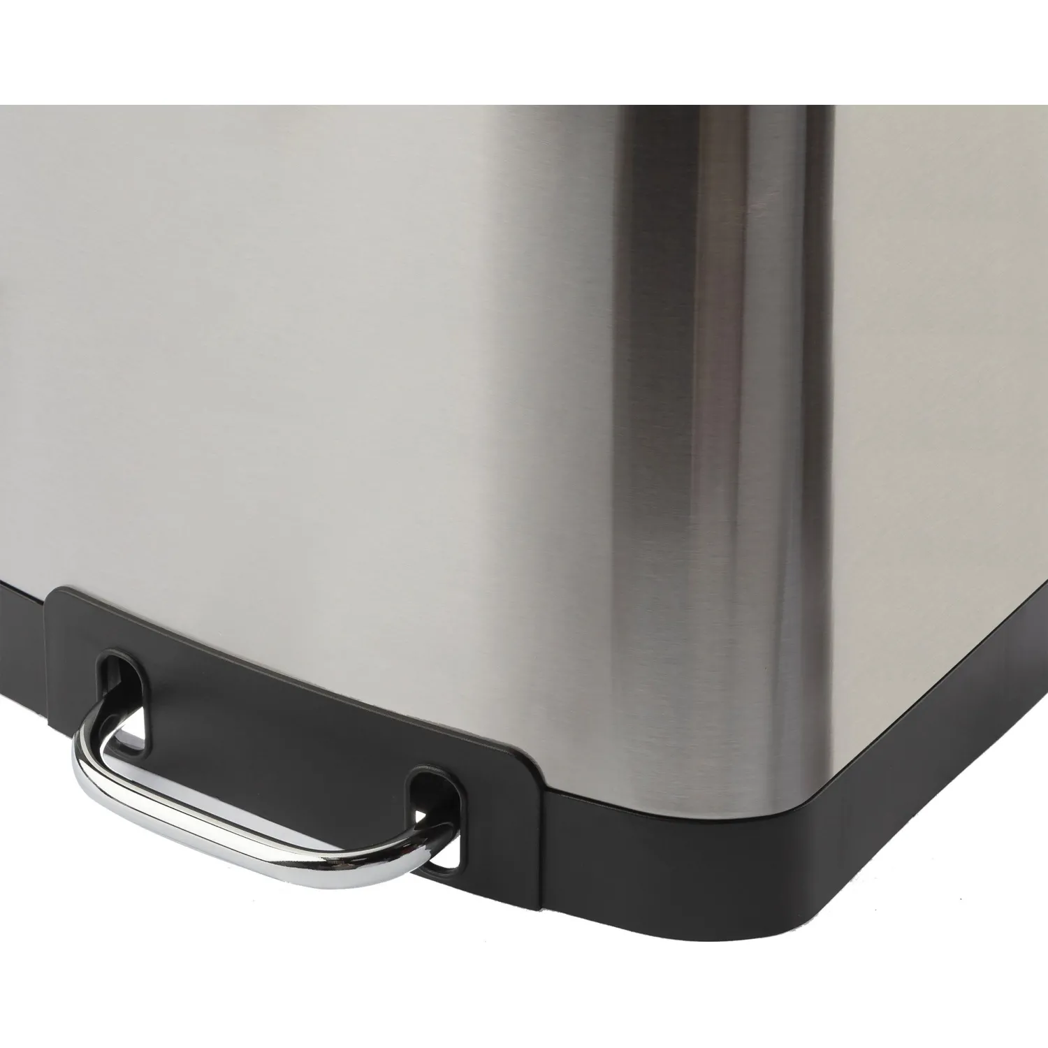 Ведро мусорное с педалью и доводчиком Luscan 12л,матов., прямоуг,нерж сталь - фото 6