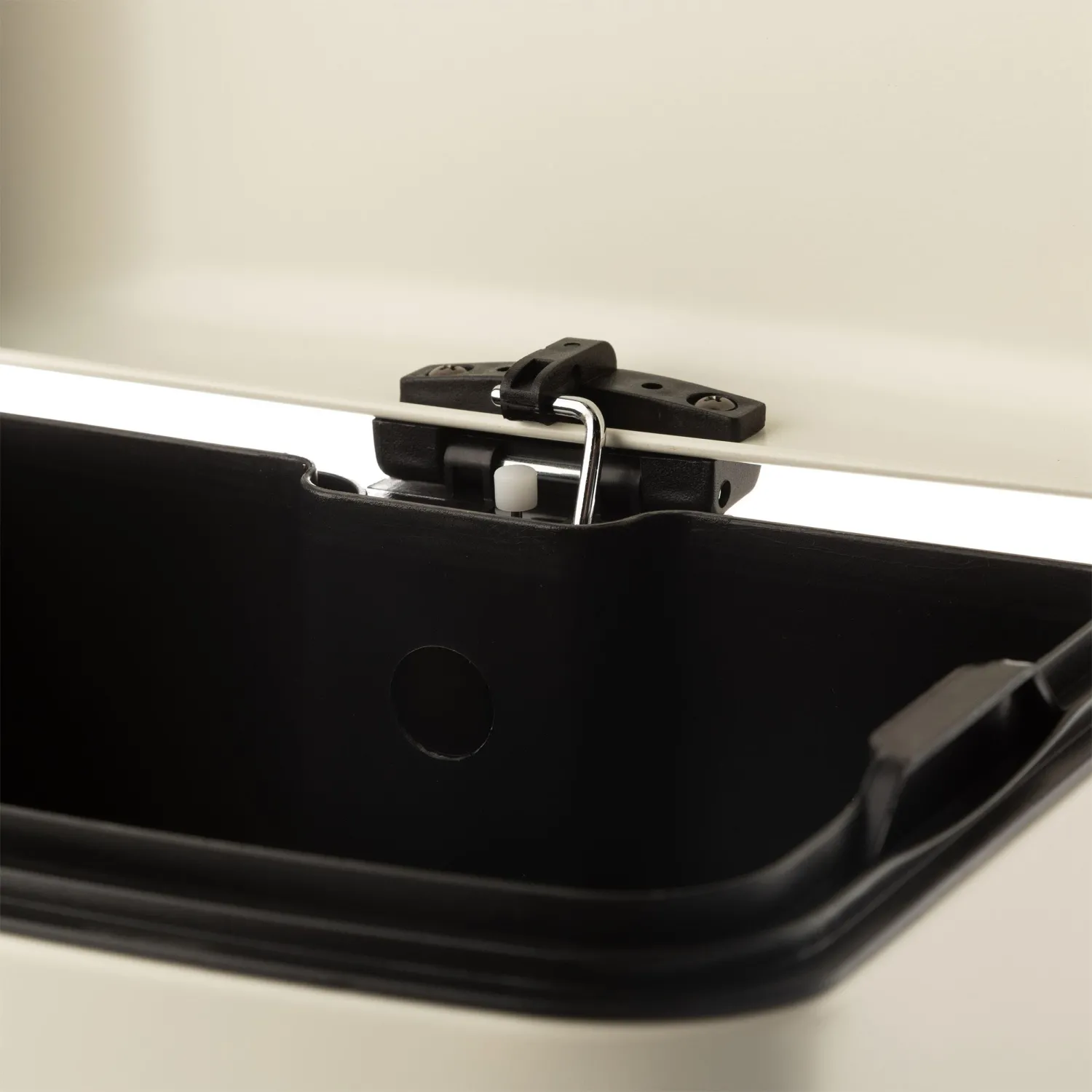 Ведро мусорное с педалью и доводчиком Luscan 12л,бежевое,прямоуг,металл - фото 5