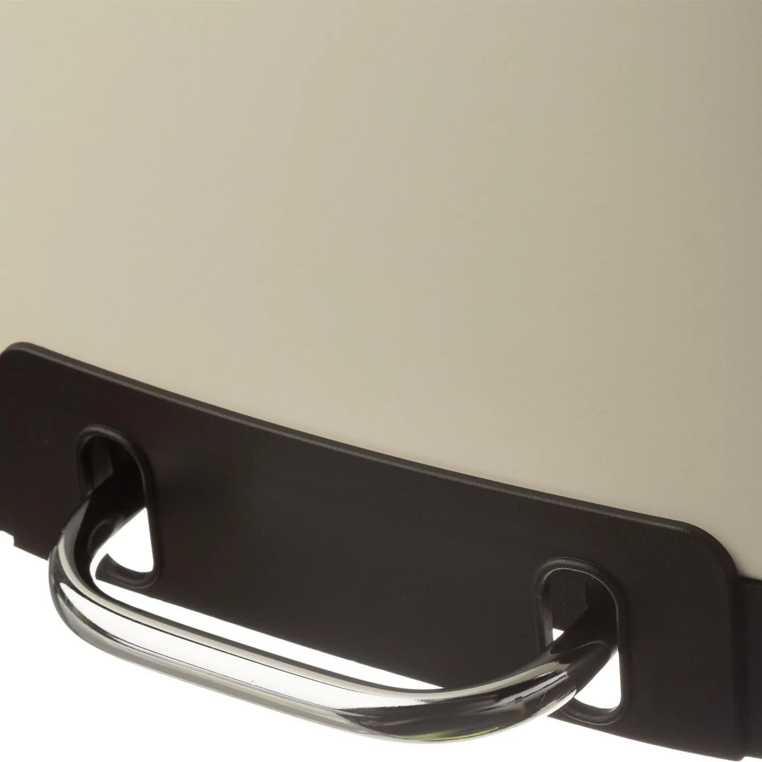 Ведро мусорное с педалью и доводчиком Luscan 12л,бежевое,прямоуг,металл - фото 6