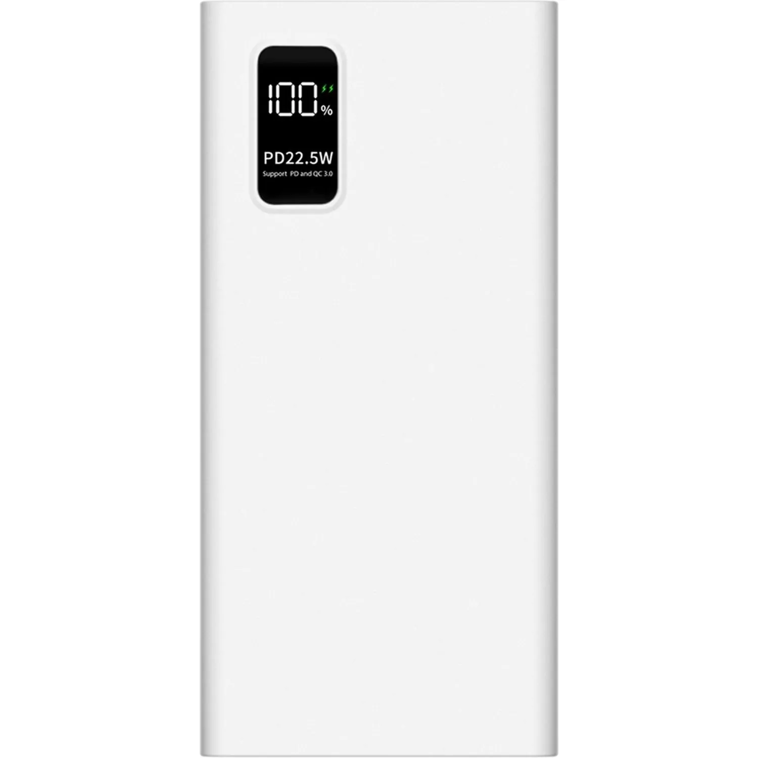 Внешний аккумулятор PERO PB05 10000 mAh,Li-Pol,output USB-C + 2USB-A,белый - фото 1