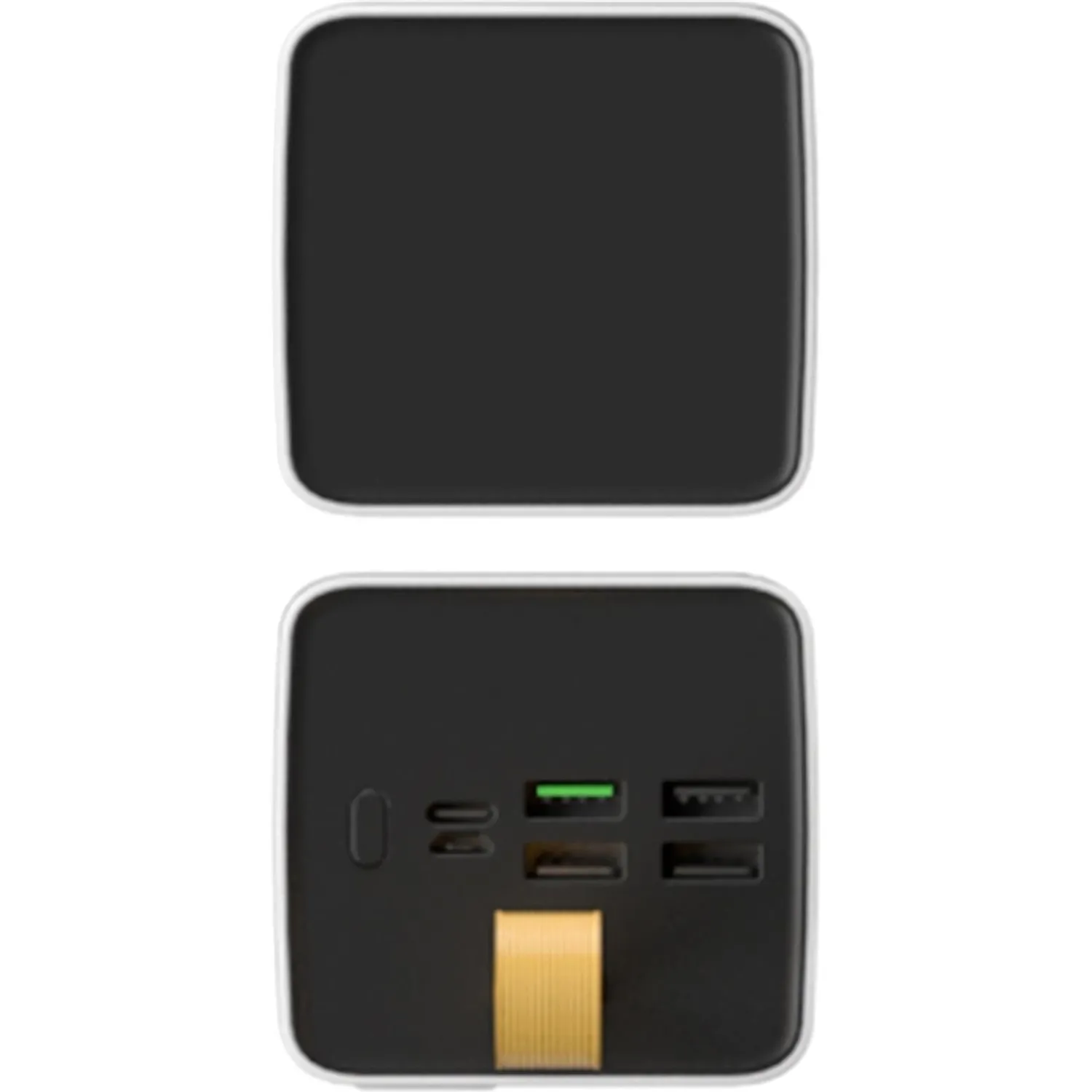 Внешний аккумулятор PERO PB09 50000 mAh,Li-Pol,output USB-C + 4USB-A,белый - фото 2