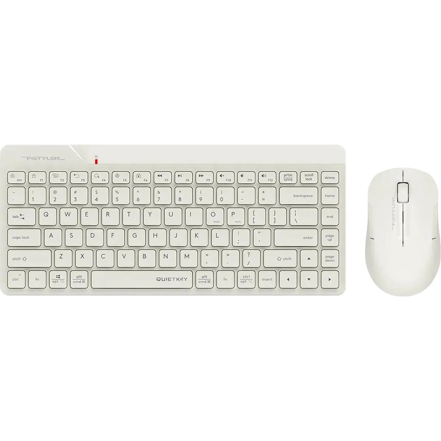 Набор клавиатура+мышь A4Tech Fstyler (FG2200 AIR2 BEIGE)беж. USB беспр.slim - фото 1