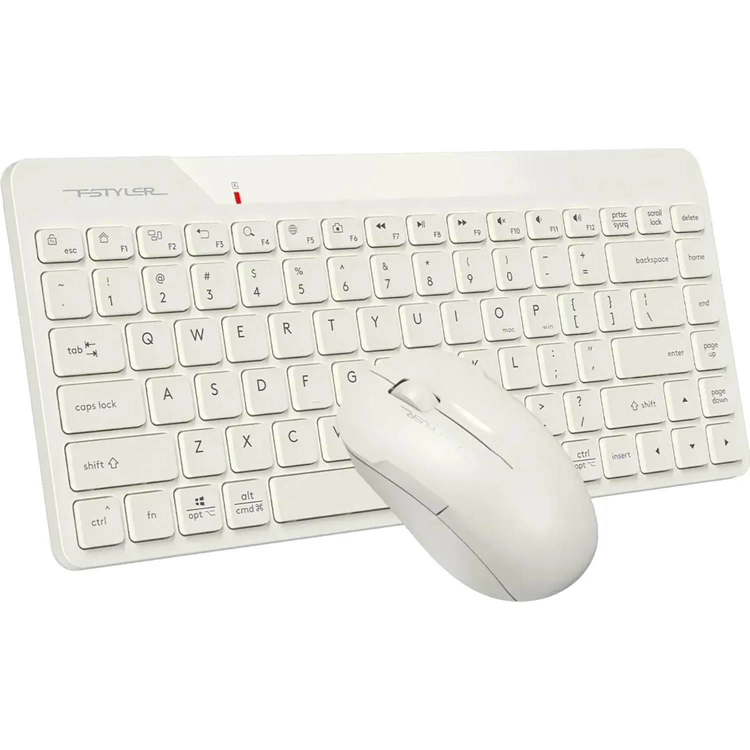 Набор клавиатура+мышь A4Tech Fstyler (FG2200 AIR2 BEIGE)беж. USB беспр.slim - фото 3