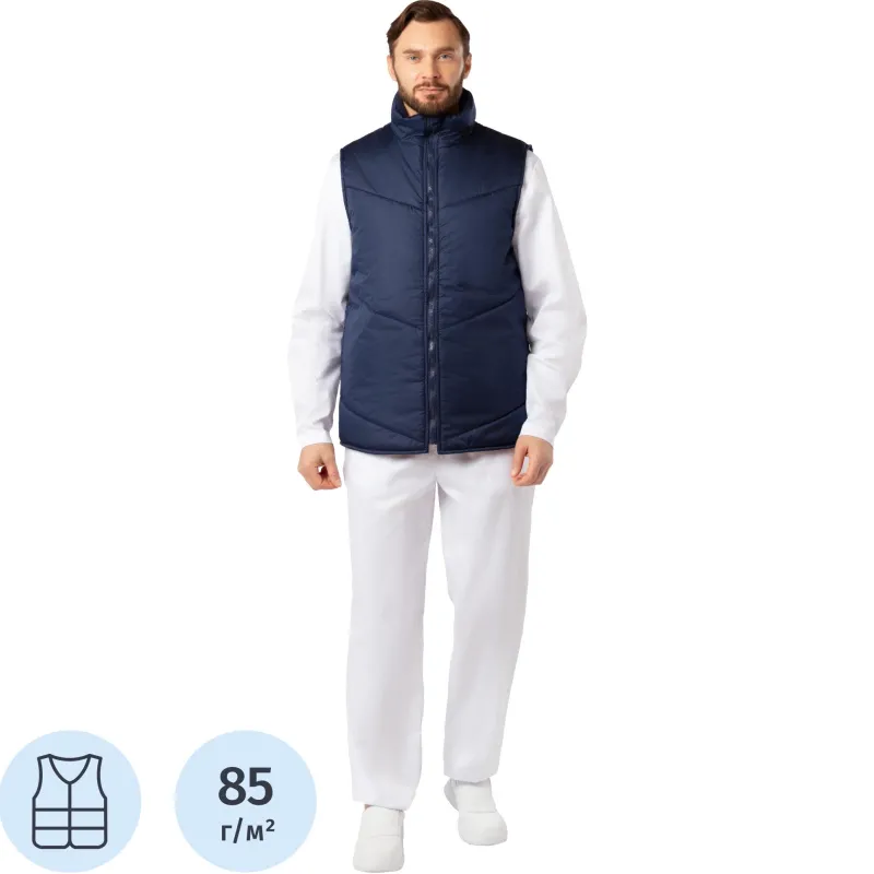 Жилет универсальный у17 (внеш) ХАССП син 88-92/158-164 - фото 1