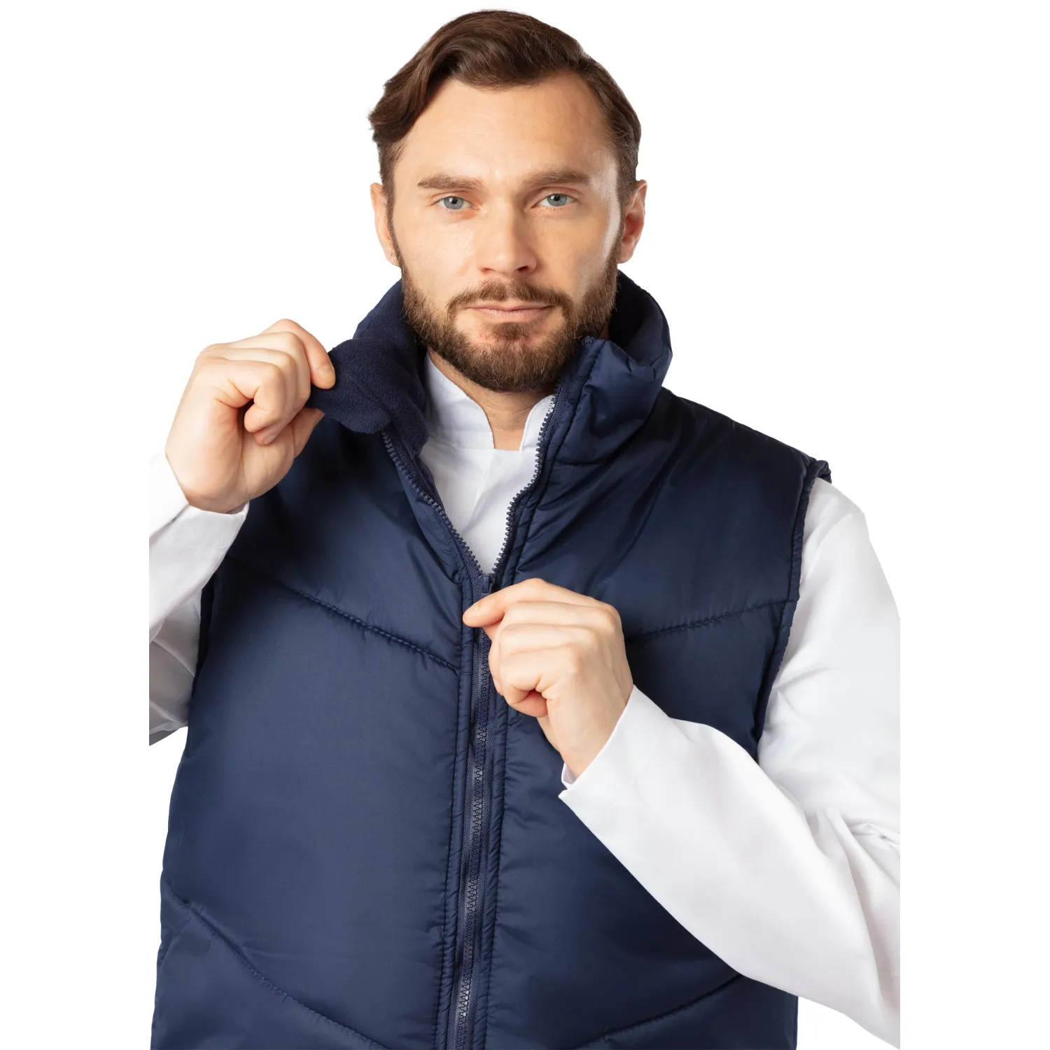 Жилет универсальный у17 (внеш) ХАССП син 88-92/158-164 - фото 6