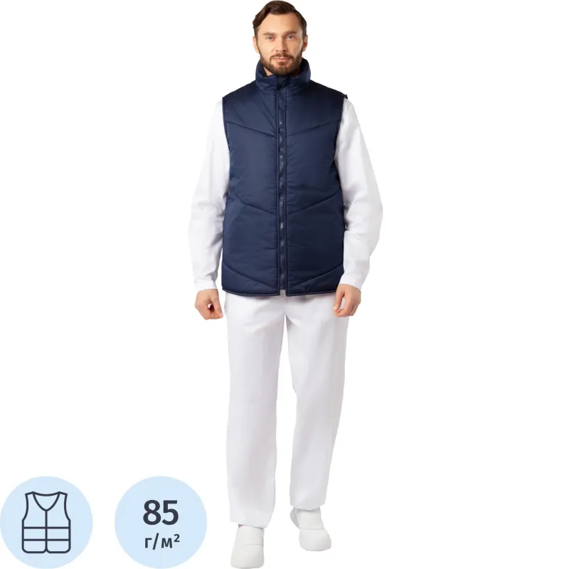 Жилет универсальный у17 (внеш) ХАССП син 96-100/158-164 - фото 1