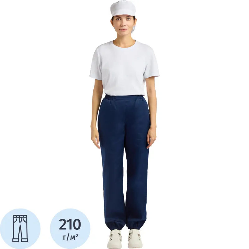 Брюки универсальные у17 ХАССП (ср) син 96-100/182-188 - фото 1