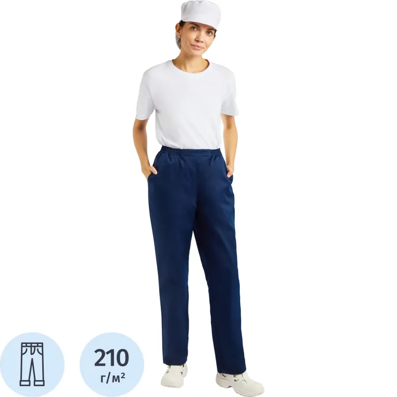 Брюки универсальные у17 ХАССП (бр) син 104-108/158-164 - фото 1
