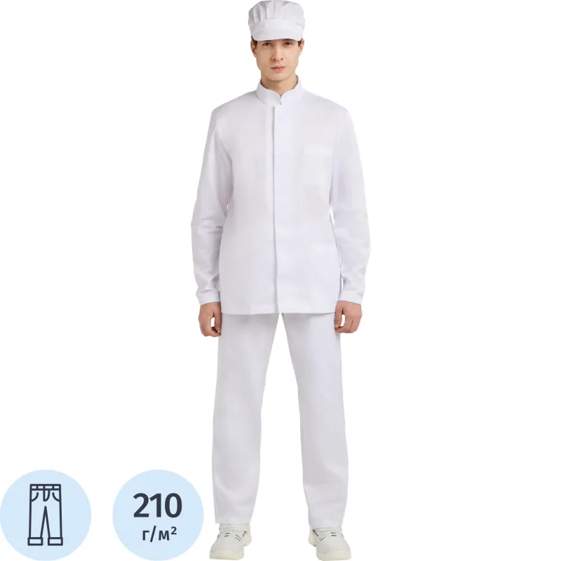 Брюки универсальные у17 ХАССП (бр) бел 88-92/170-176 - фото 1