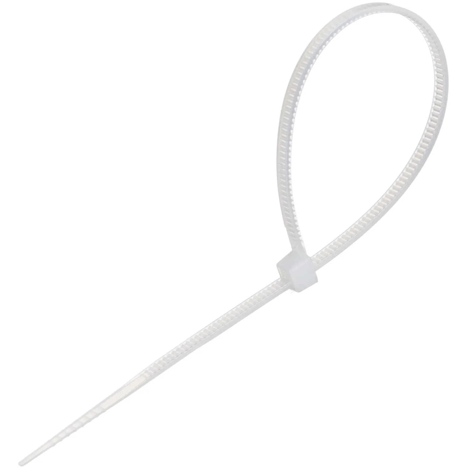 Стяжка (хомут) 150 мм x 2,5 мм,Bigtech BT-CT-150-25-W,нейлон,бел.,100 шт/уп - фото 1