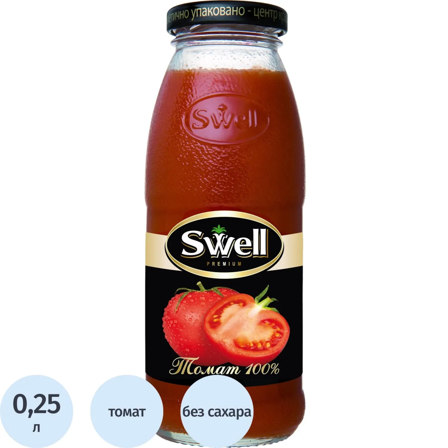 Сок Swell Томат с мякотью, стекло 0,25л - фото 1