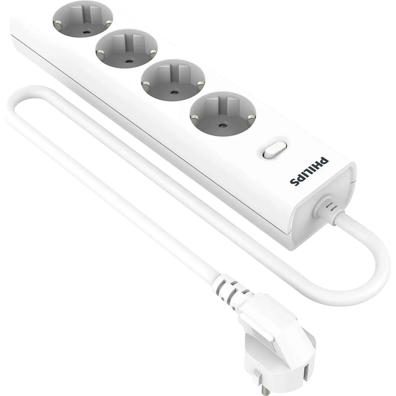 Сетевой фильтр Philips CHP2145WB/51 4р/3м, 10А, белый - фото 1