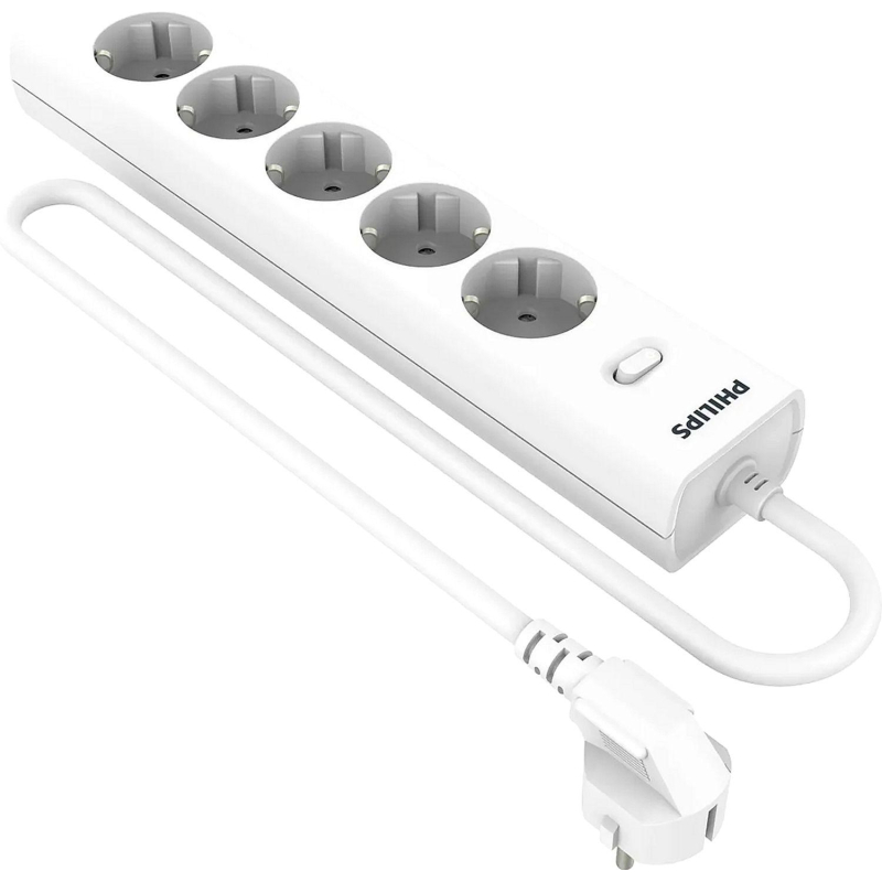 Сетевой фильтр Philips CHP2155WB/51 5р/3м, 10А, белый - фото 1