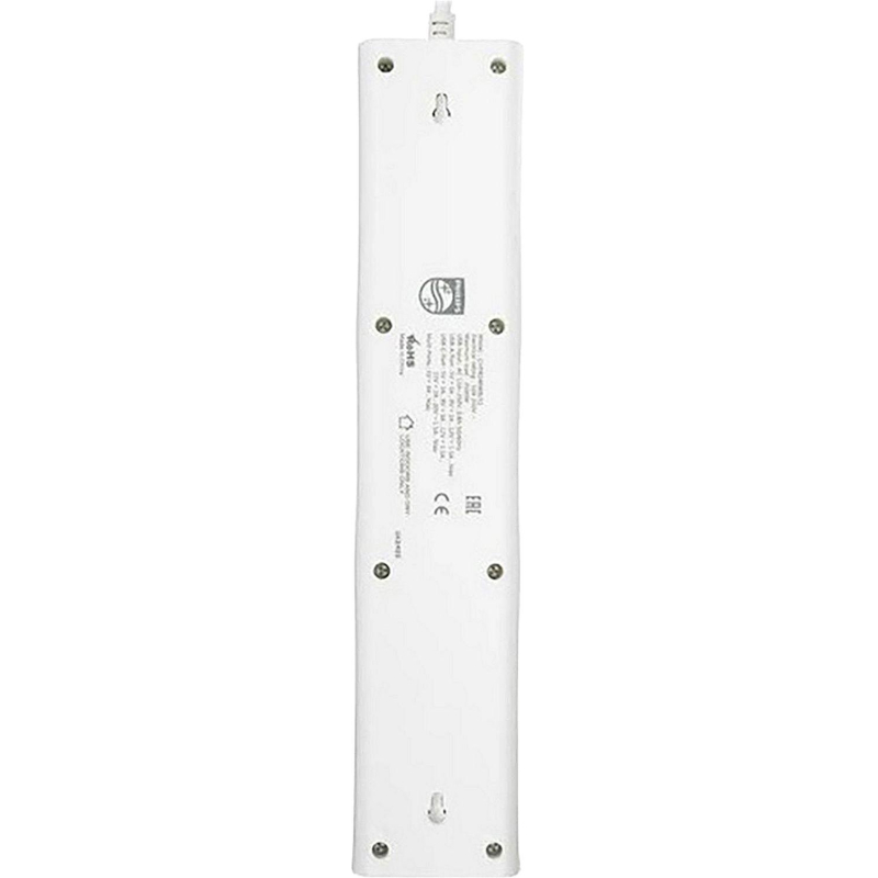 Сетевой фильтр Philips CHP8246WA/51 4р/2м с USB, 10А, белый - фото 3