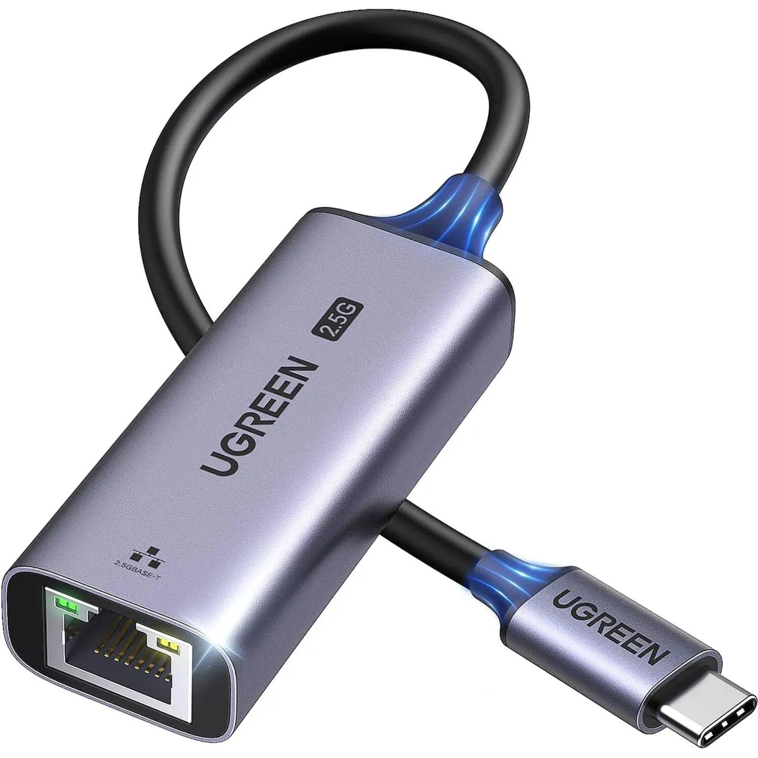 Сетевой адаптер UGREEN CM648 (25052) USB-C 3.1 to RJ45 2.5G серый - фото 1