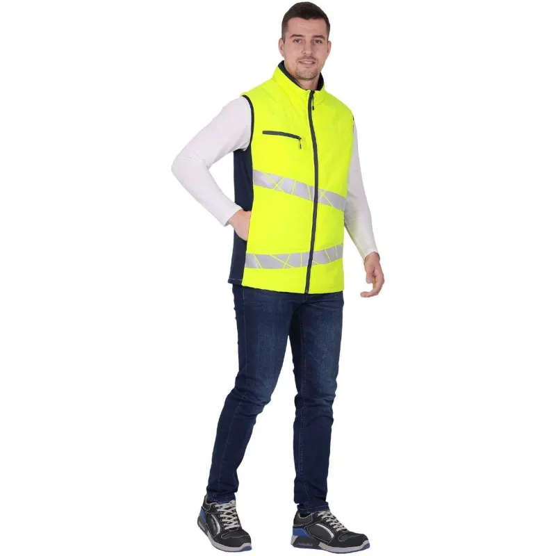 Жилет мужской утепленный ACTIVE (Жил005) жел/син (96-100, 182-188) - фото 4