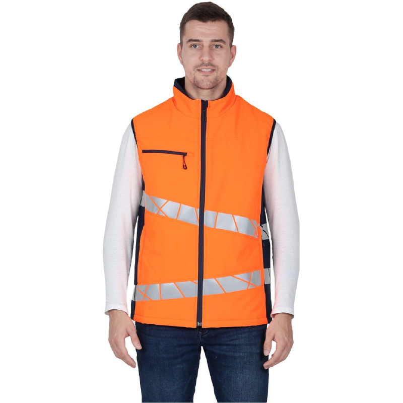 Жилет мужской утепленный ACTIVE (Жил004) оранж/син (104-108, 170-176) - фото 7