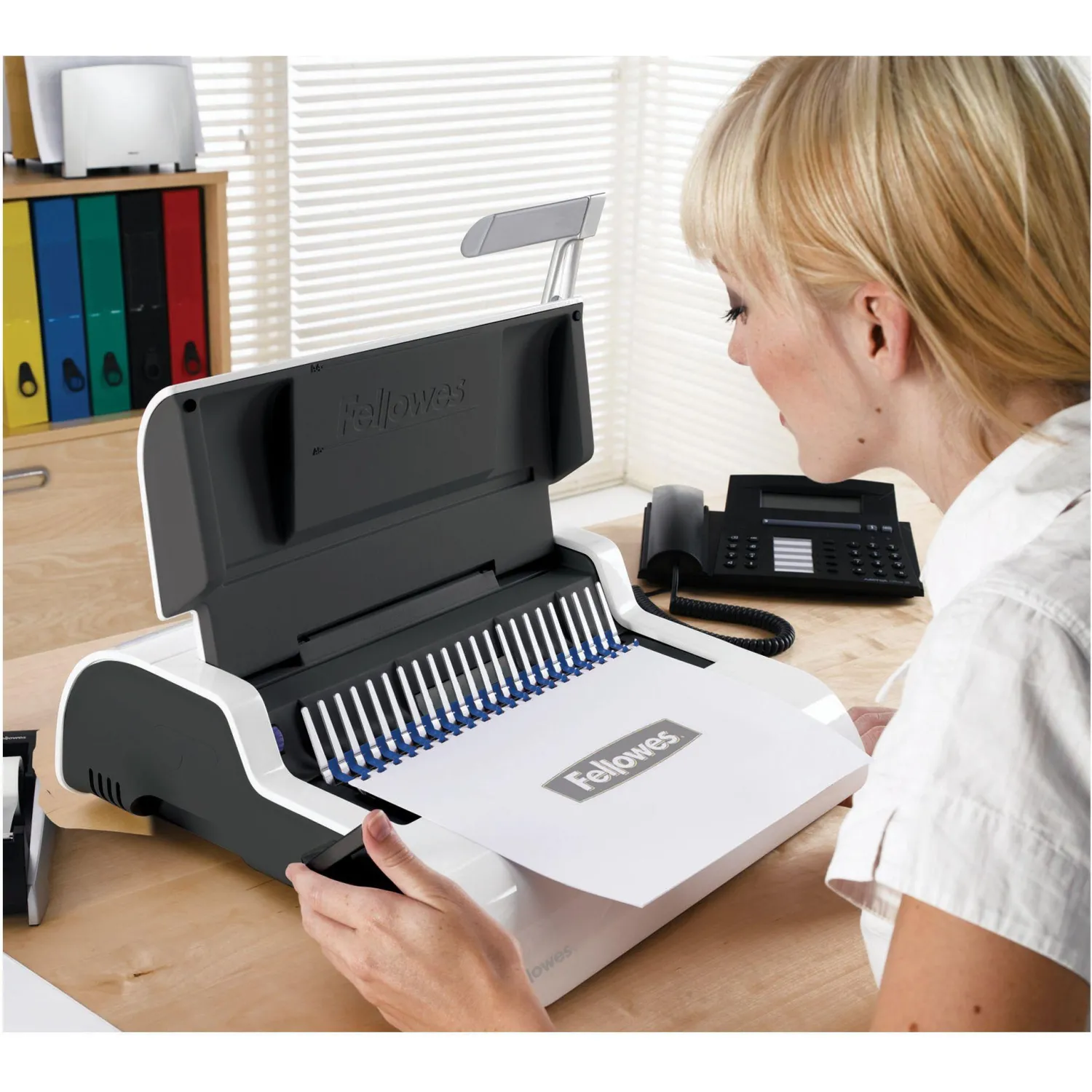 Брошюровщик Fellowes Pulsar-E, до300мм, А4 до15л./ до300л.,электр,пл.пруж - фото 6