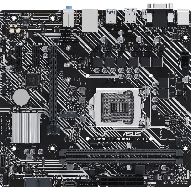 Материнская плата Asus PRIME H510M-E R2.0 s1200 H470 2xDDR4 mATX - фото 1