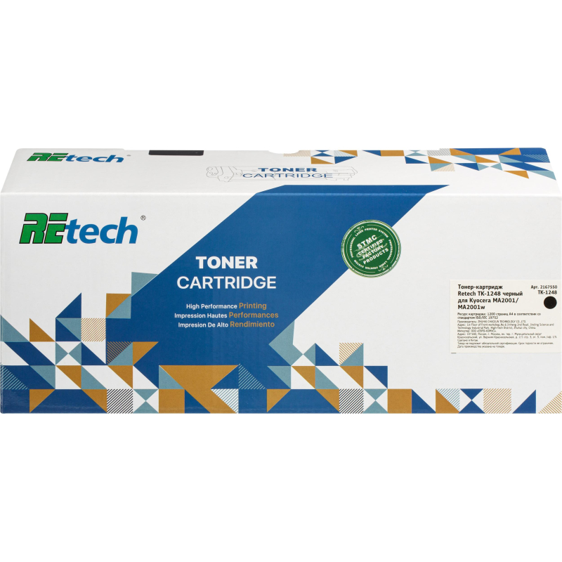 Тонер-картридж Retech TK-1248 чер. для Kyocera MA2001/MA2001w - фото 2
