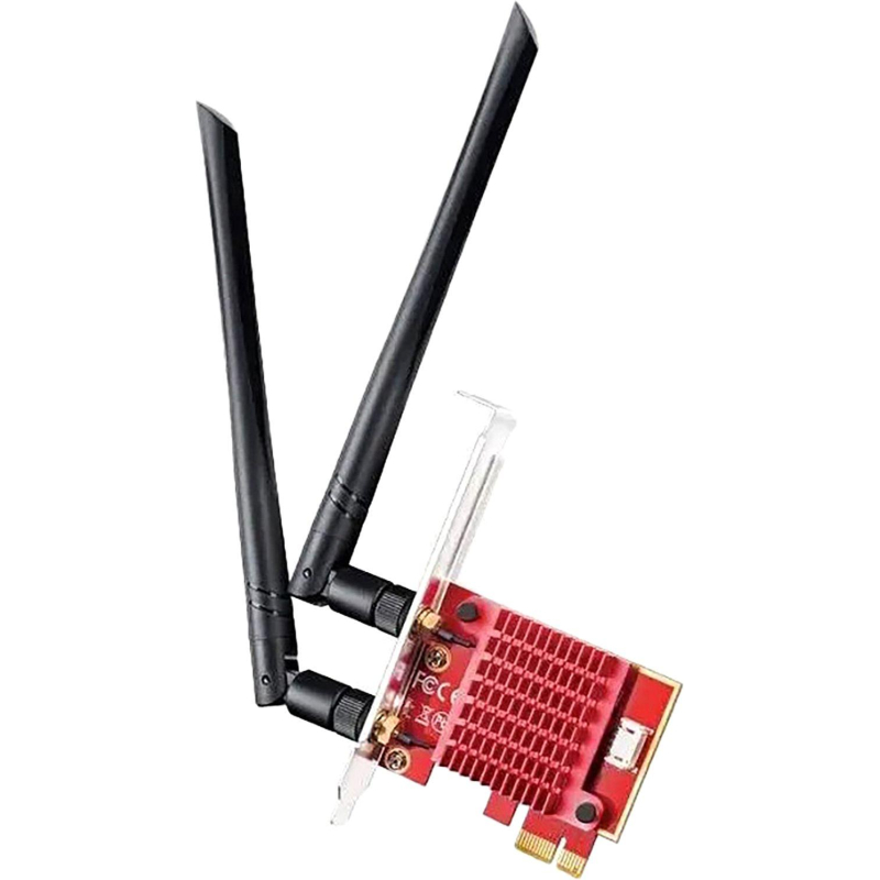 Сетевой адаптер WiFi + Bluetooth Cudy WE3000S АХ5400 PCI Express - фото 1