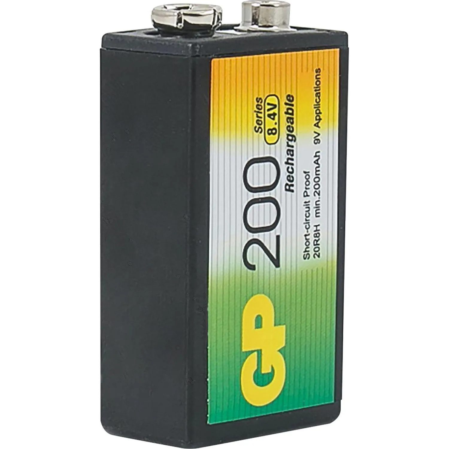 Аккумулятор GP 200mAh Крона 8,4V NiMh 20R8H-2CRU1/ 20R8HRGY-2CRCB1 бл/1шт - фото 6
