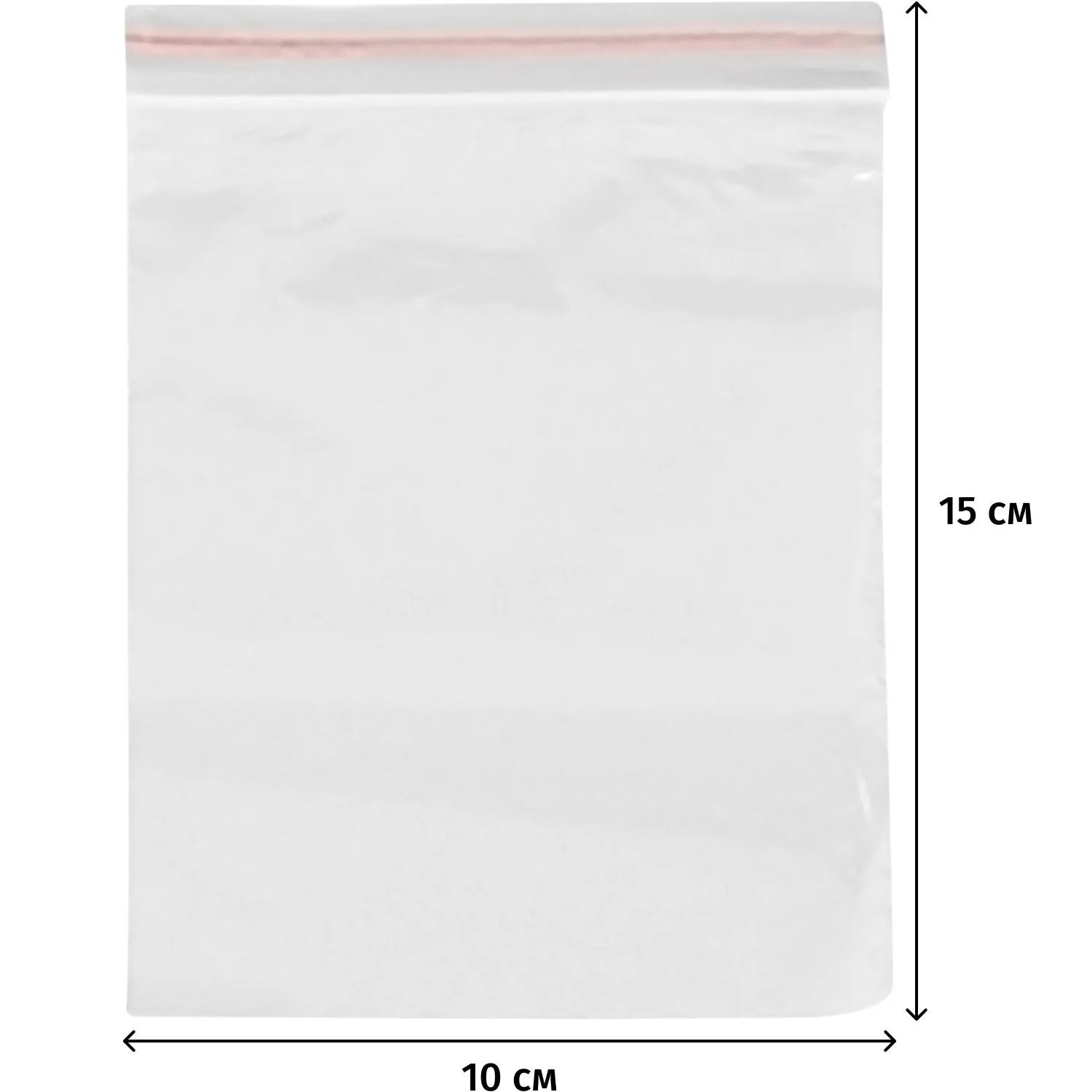 Пакет с замком (Zip Lock) 10x15 см., 32мкм, 100 шт/ Пакет с замком (Zip Lock) 10x15 см., 32мкм, 100 шт/ - фото 2