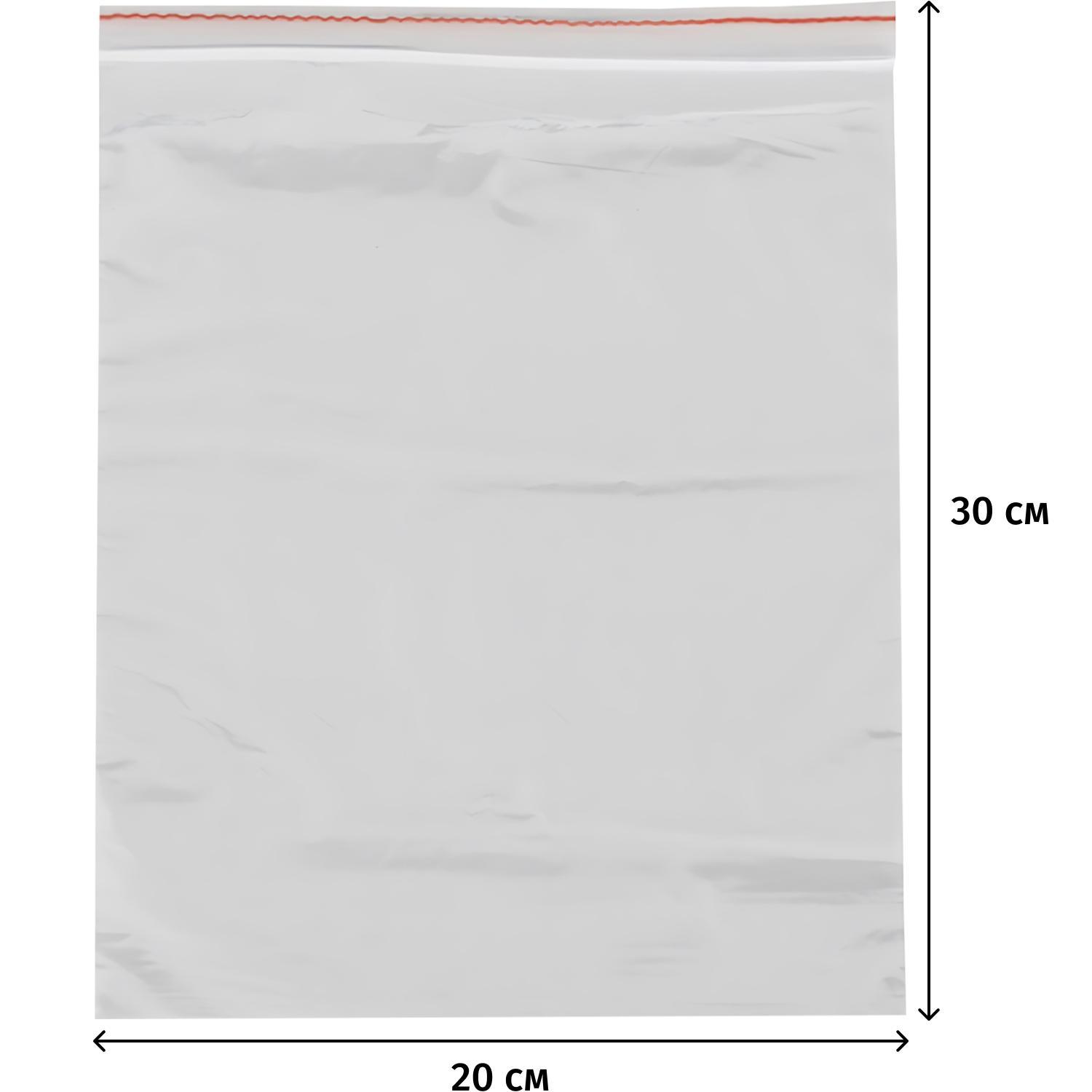 Пакет с замком (Zip Lock) 20x30 см., 35мкм, 100 шт/ - фото 2