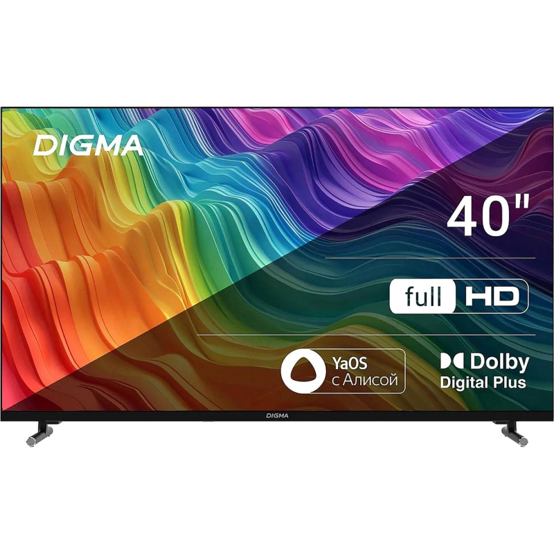 Телевизор Digma DM-LED40SBB33, FHD, смарт (Яндекс.ТВ) - фото 1