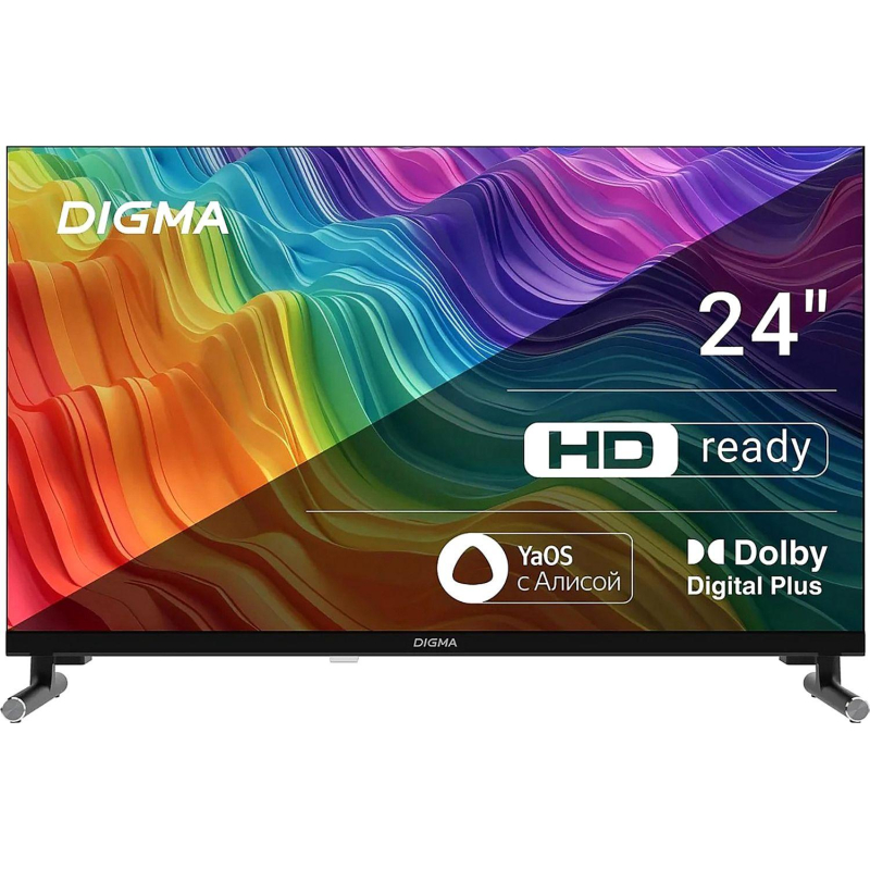 Телевизор Digma DM-LED24SBB32, HD ready, смарт (Яндекс.ТВ) - фото 1