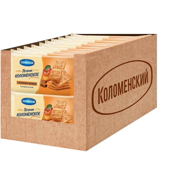 Печенье Коломенское яблоко-корица 120г 22шт/уп - фото 1