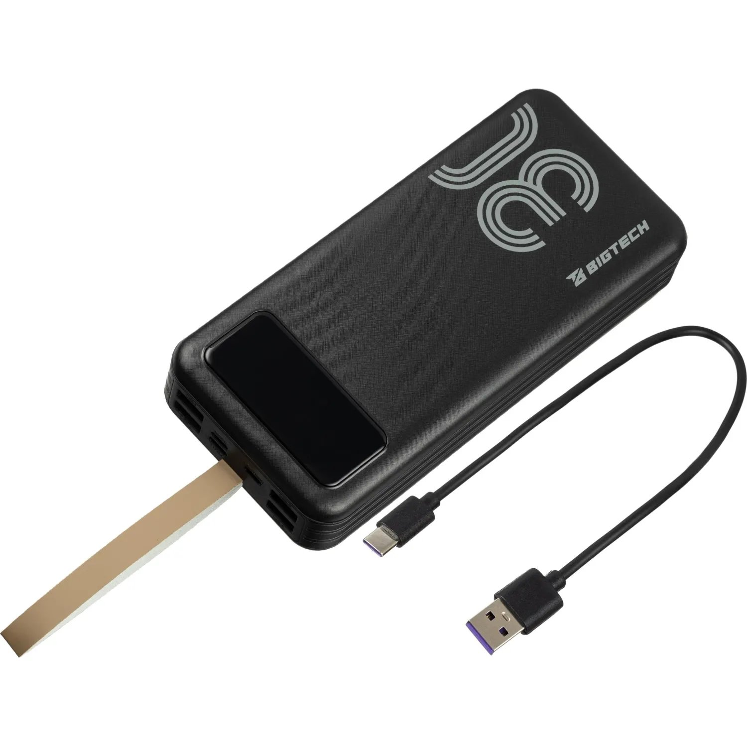 Внешний аккумулятор BigTech (BT-PB-30-BL-9) 30000 mAh черный - фото 6