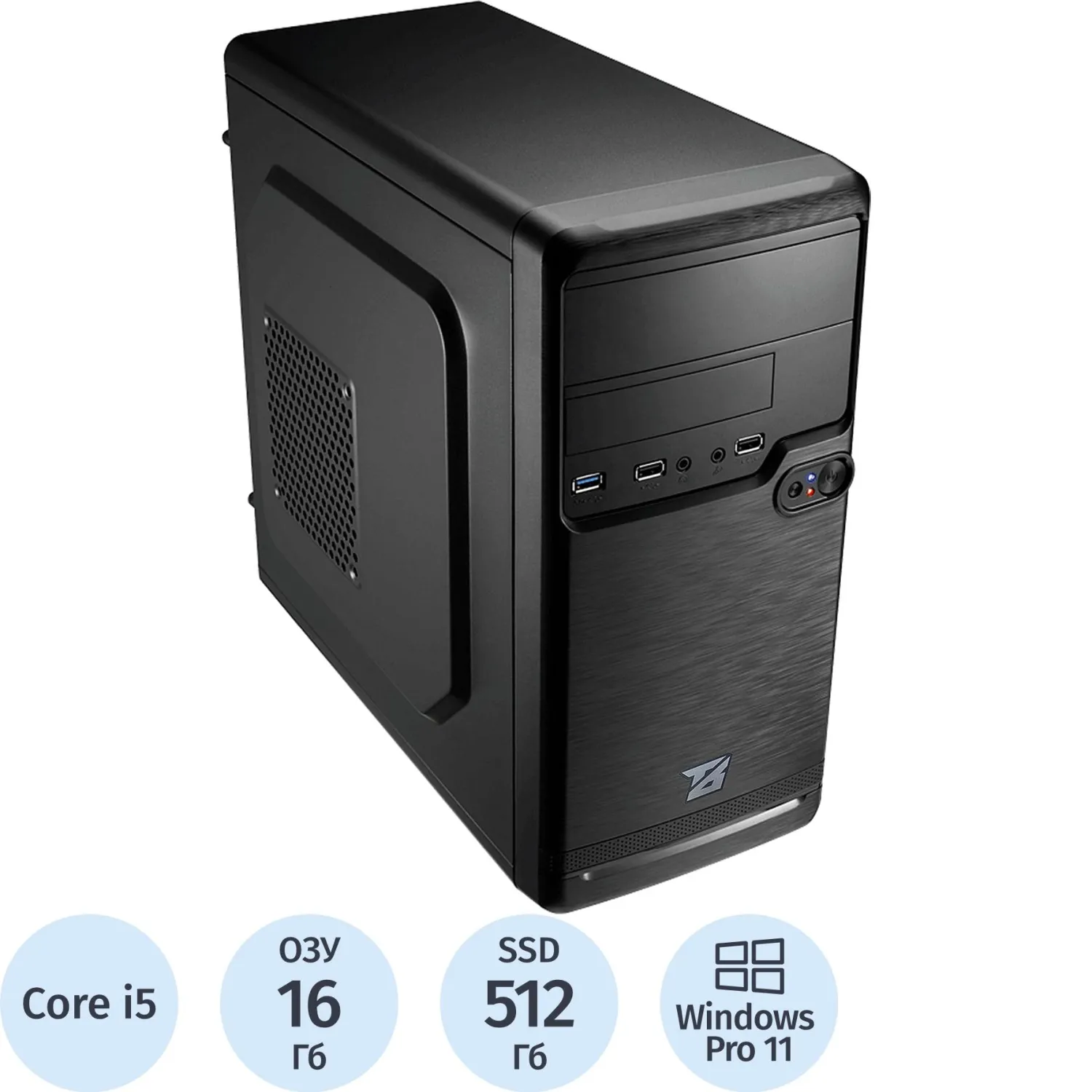Системный блок BigTech (B4-6986)i5-12400F/16Gb/SSD512 m2/GT730 2Gb/W11P - фото 1