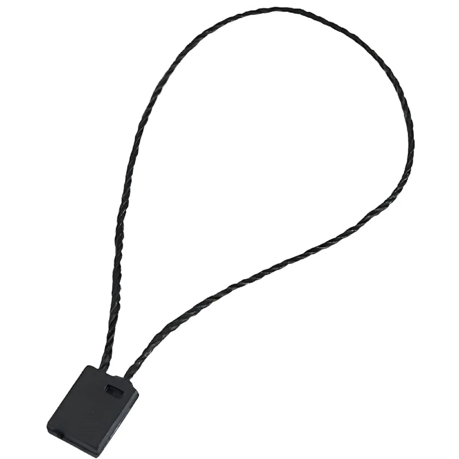 Биркодержатель веревочный 1000шт,  черный - фото 1