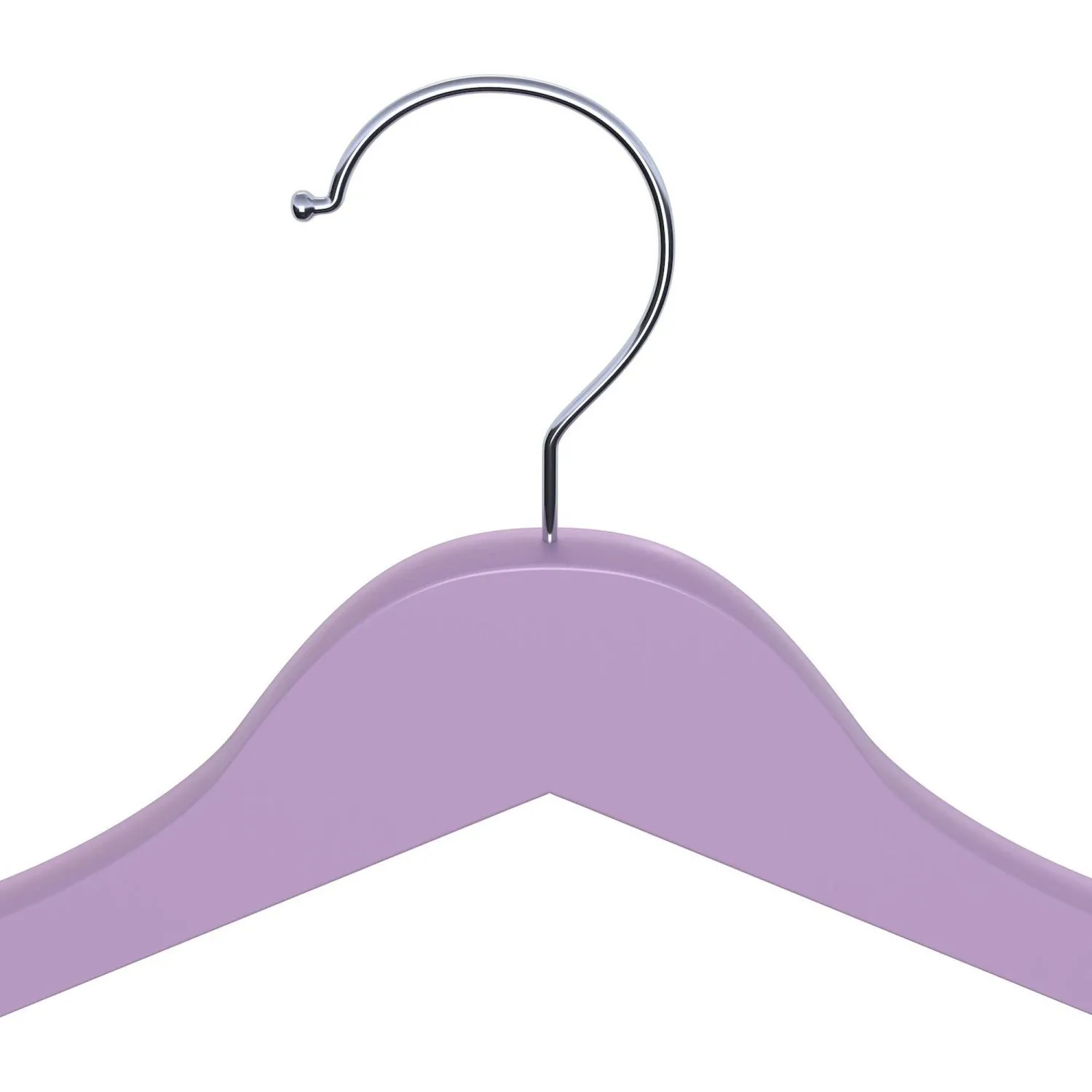 Вешалка-плечики DF_CLH-227 дерево/металл 5шт/уп L-445мм, р.52-54,лавандовый - фото 3