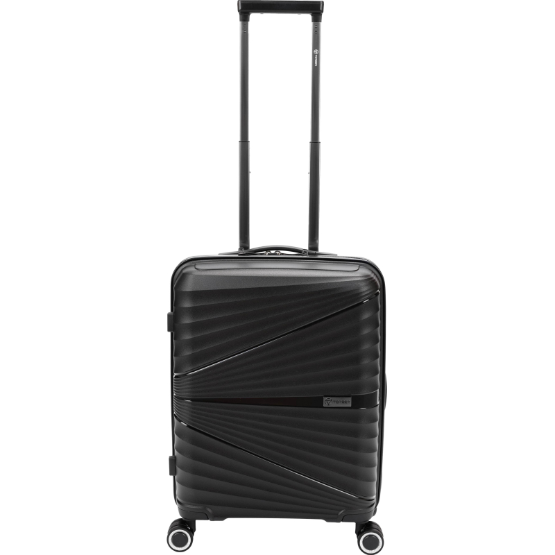 Чемодан TORBER Nevo, черн, полипроп, 40 х 25 х 55 см, 32 л, T2207S-Black - фото 2