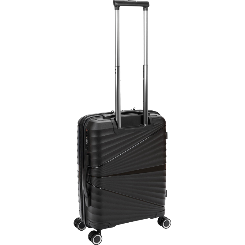 Чемодан TORBER Nevo, черн, полипроп, 40 х 25 х 55 см, 32 л, T2207S-Black - фото 3