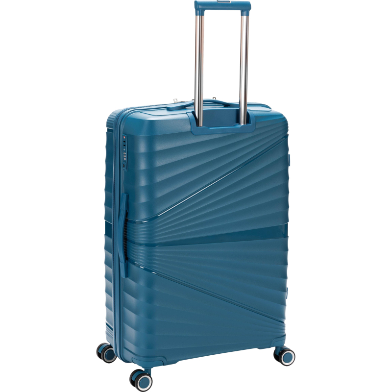 Чемодан TORBER Nevo, синий, полипроп, 49 х 28 х 76 см, 95 л, T2207L-Blue - фото 3