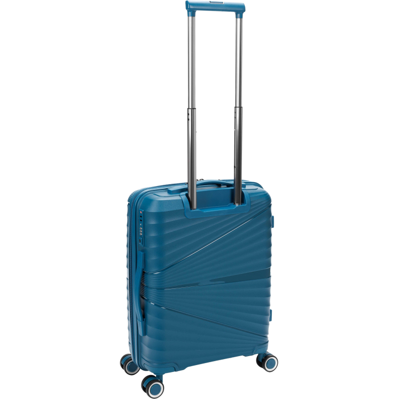 Чемодан TORBER Nevo, синий, полипроп, 40 х 25 х 55 см, 32 л, T2207S-Blue - фото 3