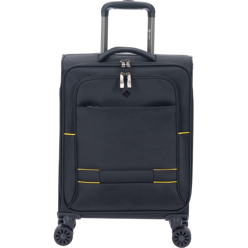 Чемодан TORBER Brosno, черн, нейлон 600D, 36,5 х20 х54см, 32л, T1901S-Black - фото 2