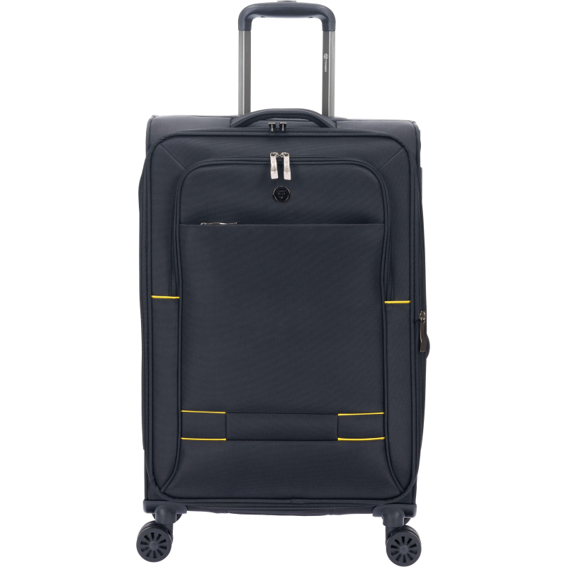 Чемодан TORBER Brosno, черн, нейлон 600D, 43,5 х26х68см, 56л, T1901M-Black - фото 2